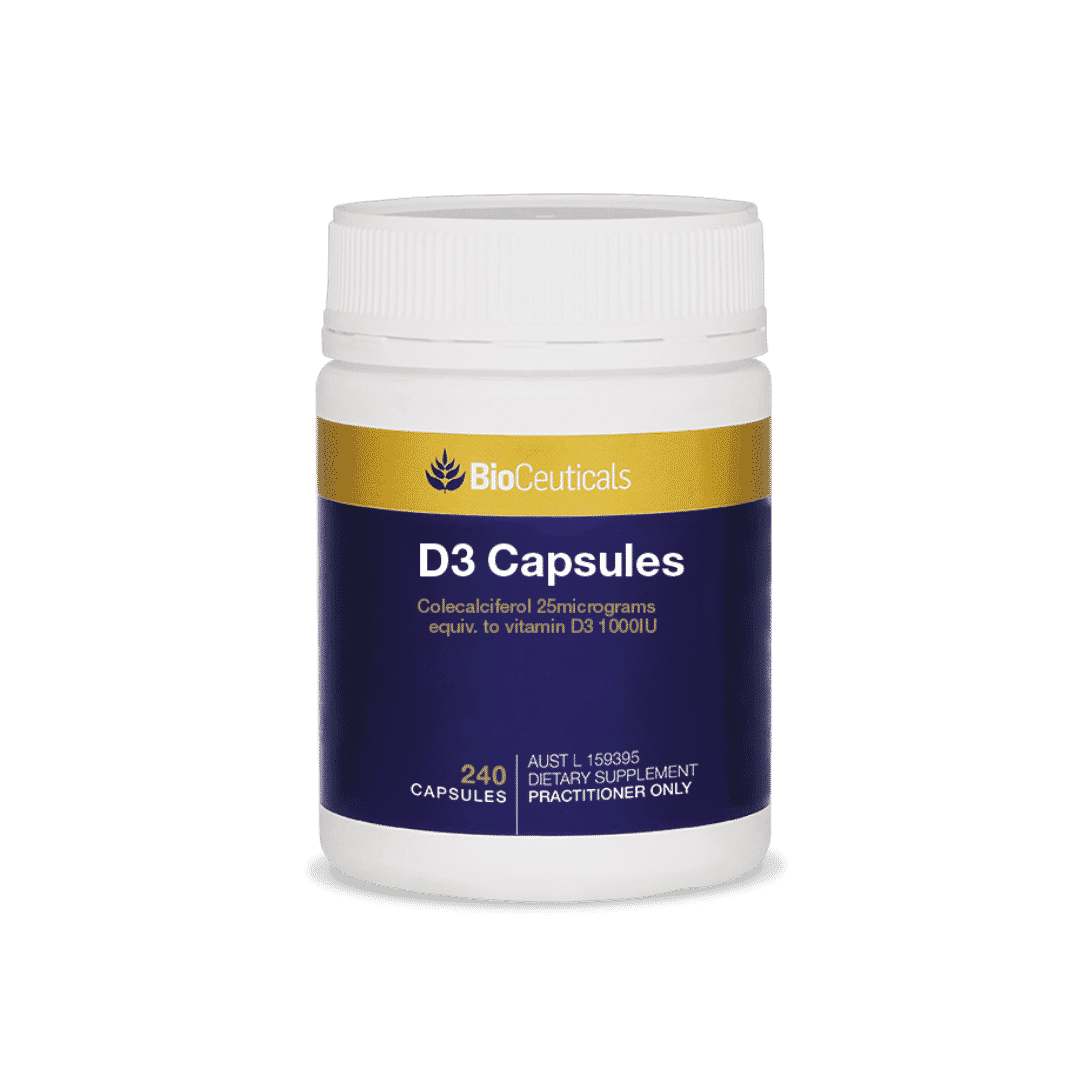 Bioceuticals D3 Capsules Bodytech Supplements