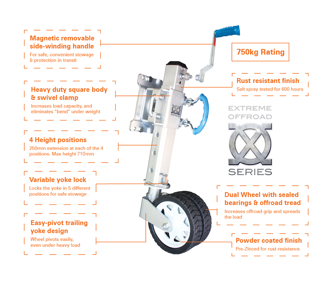  ARK offroad Jockey WheelBoeing Trailers