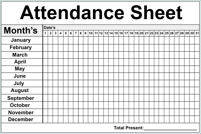 》Free Printable Employee Absence Schedule Template Bogiolo