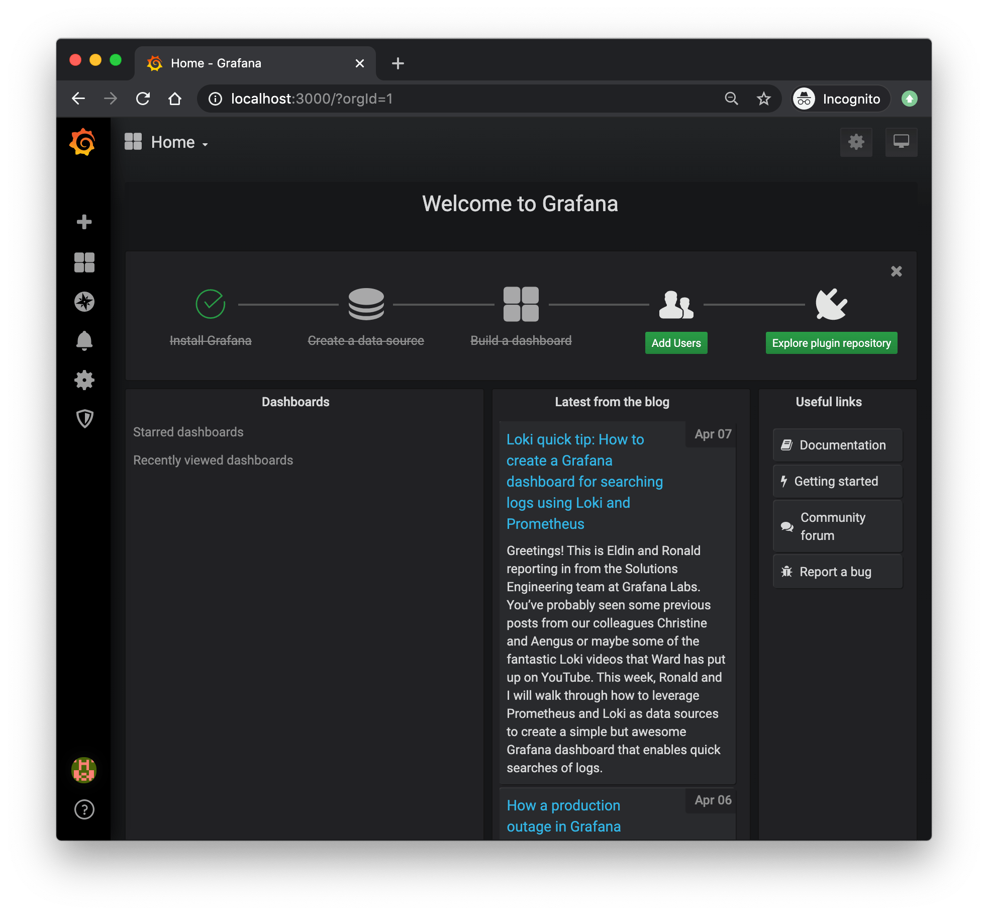 Docker Prometheus and Grafana with 2020
