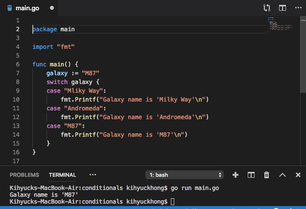 GoLang Tutorial Conditionals 2020