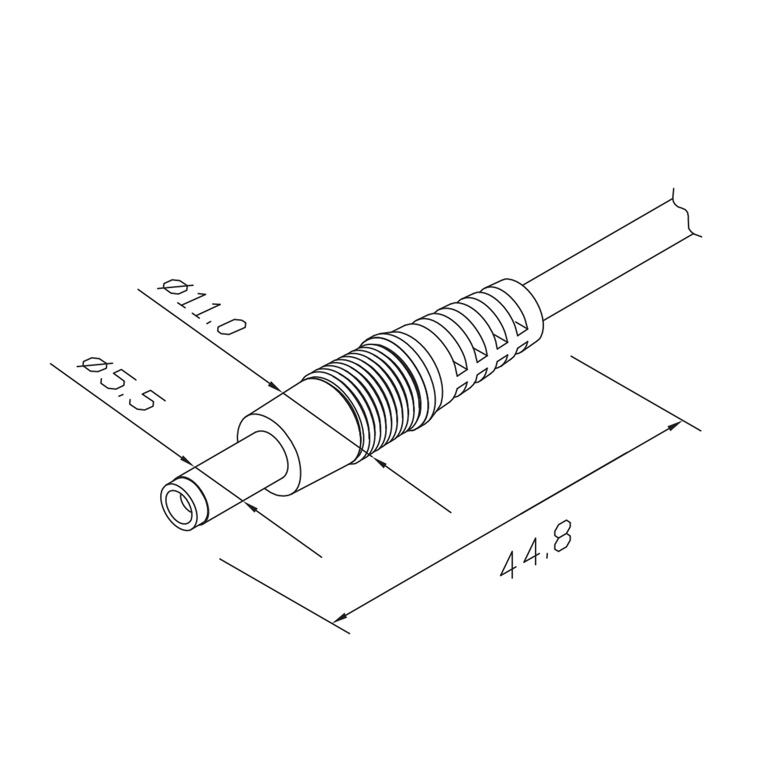 LED DC5521 Male Plug,Cables2Pin connectors led connector led