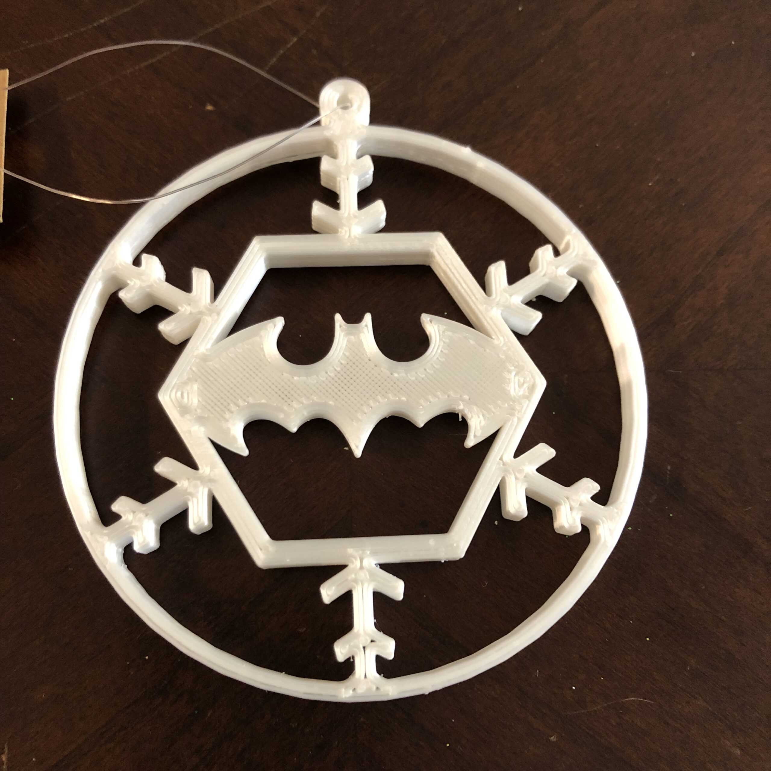 Batman inspired Christmas Ornament Bohnafide