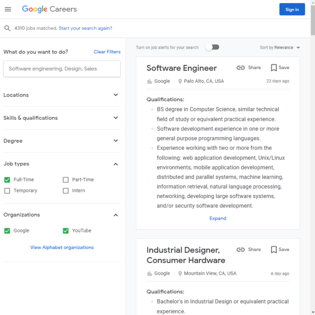 Half a Million Listings on Google Search Jobs, Now Out!