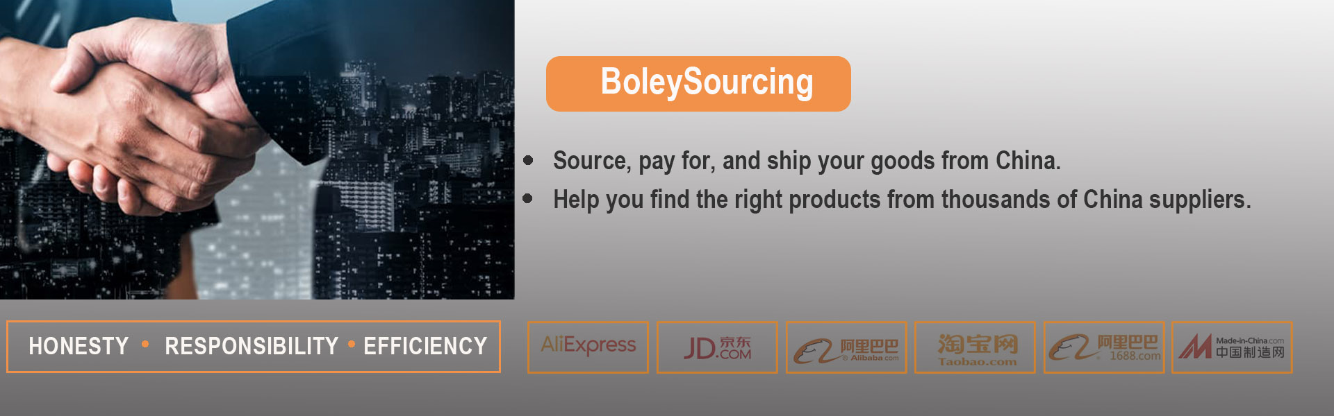 BOLEY SOURCINGSourcing Service,Warehousing Service,FBA Service