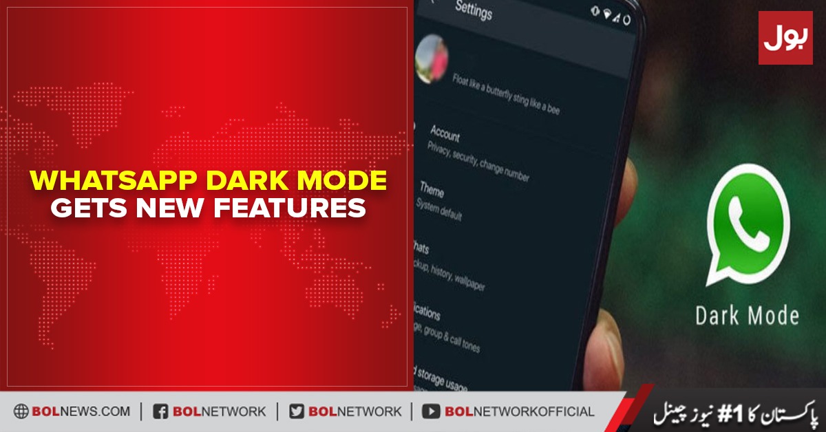 WhatsApp Dark Mode gets new features, check it out