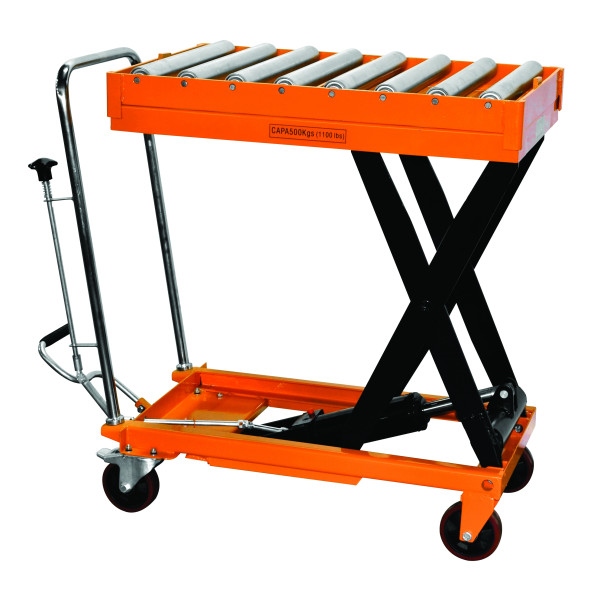 Bolton Tools Hydraulic Scissor Roller Top Lift Table Cart 660 lb TF30R