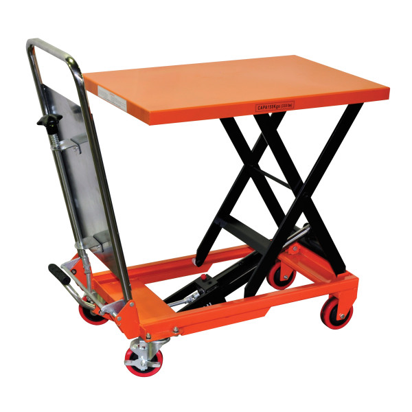 Hydraulic Lift Table Cart 27 9/16" x 15 3/4" x 1 3/8" Table Size