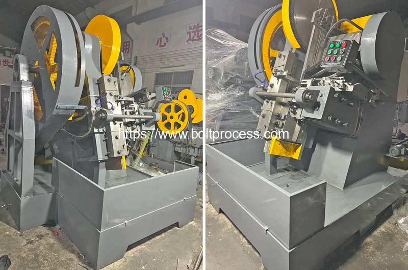 Automatic Steel Rod Double Head Thread Rolling Machine Bolt Making