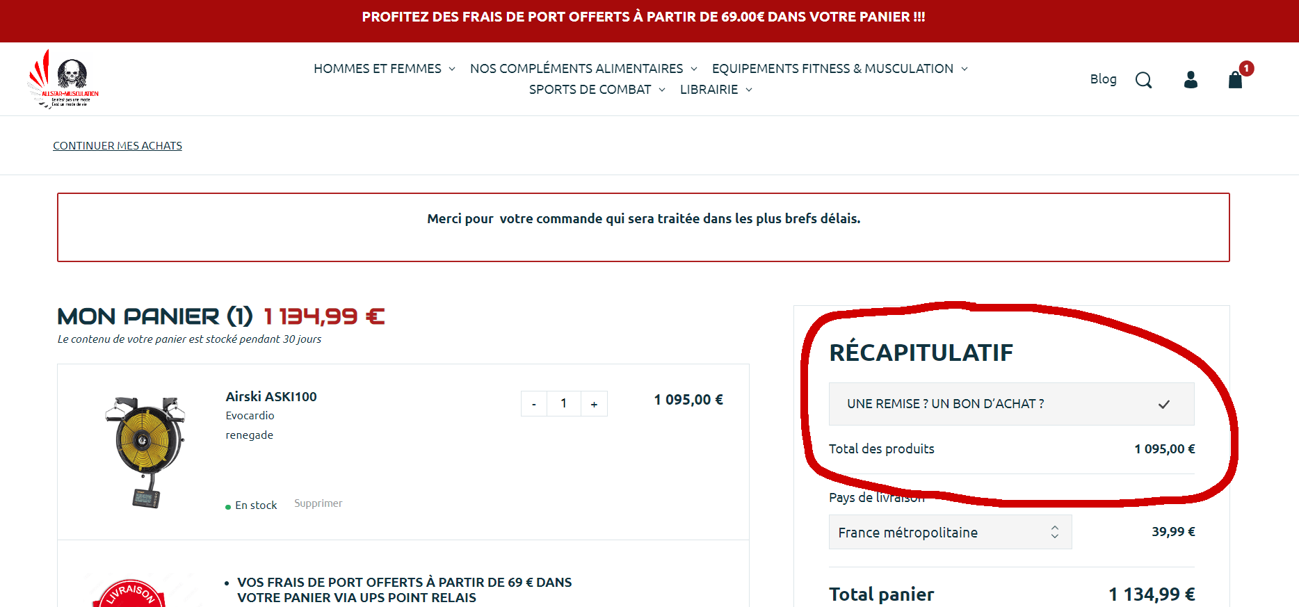 ᐅ Code Promo Allstarmusculation 8 de Réduction 2023