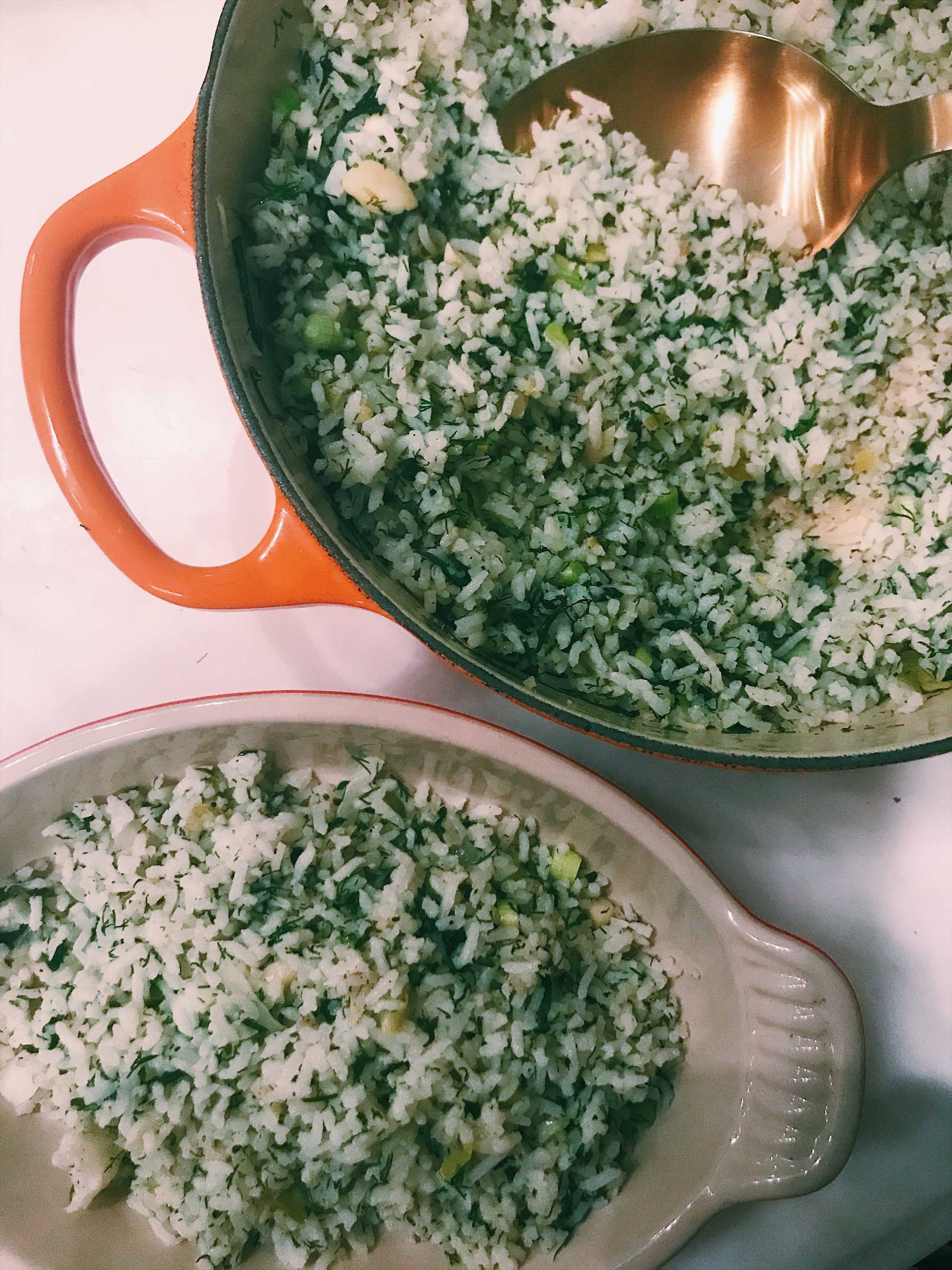 Spinach Dill Rice Bonberi