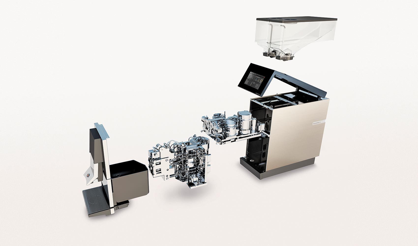 THERMOPLAN BLACK & WHITE 4C FULLYAUTOMATIC COFFEE MACHINE Boncafé