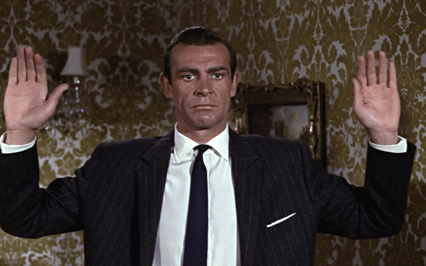 Connery's Flannel Chalk Stripe Suit in From Russia with Love Bond Suits