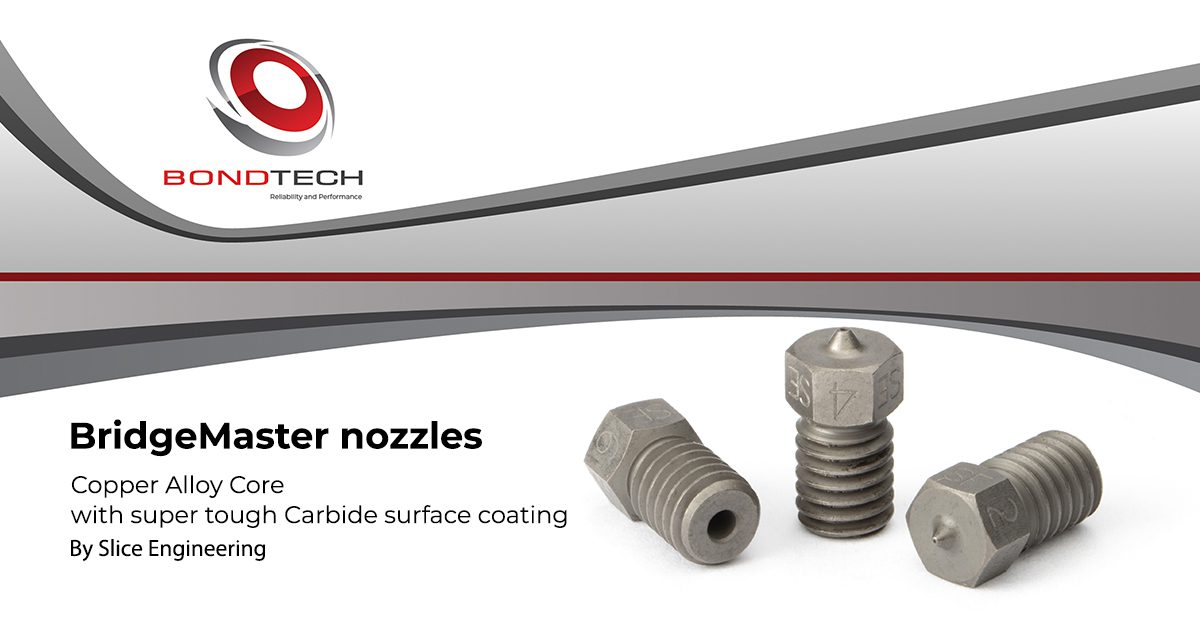 Copper alloy core, Carbide coated BridgeMaster® nozzles by Slice