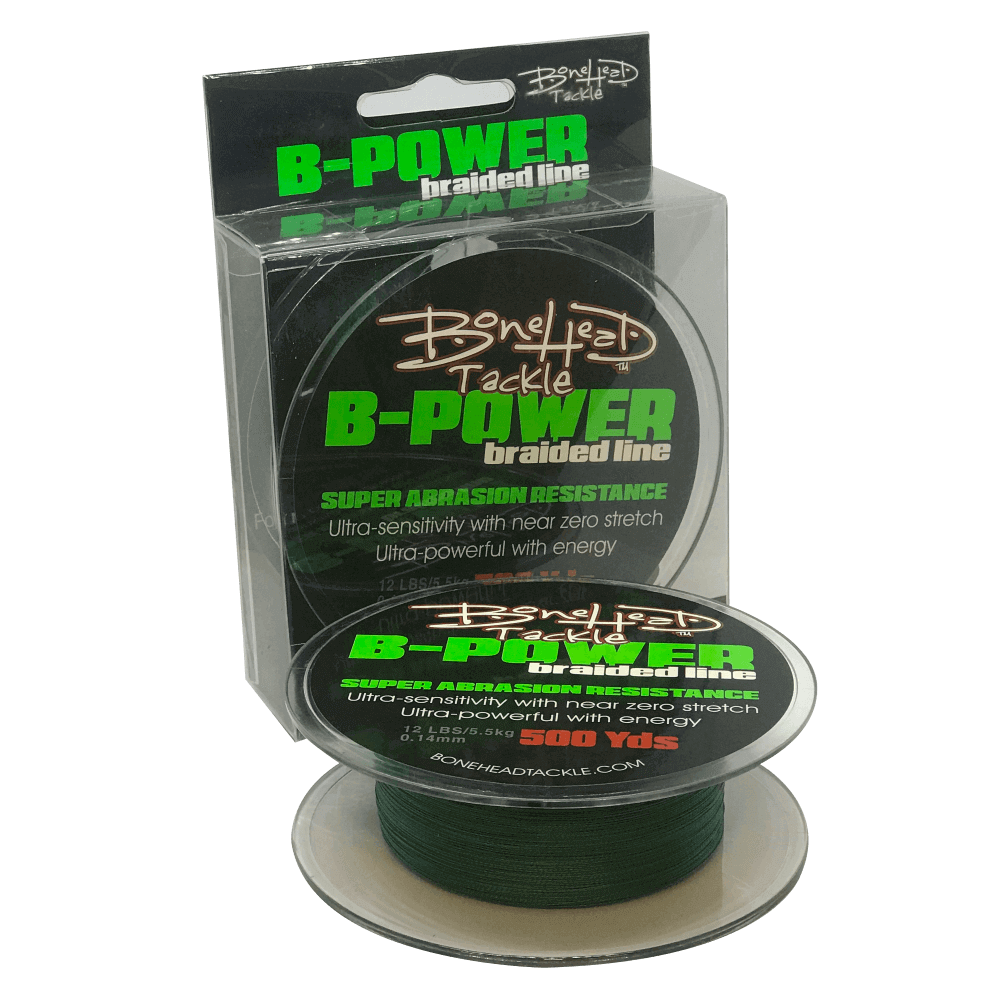 Braided Fishing Line 4X 12LB BoneHead Tackle Most Durable Crappie
