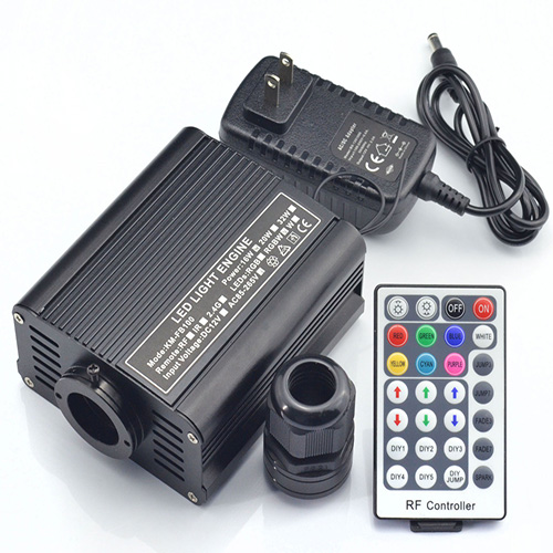 LED light engine for fiber optic lighting