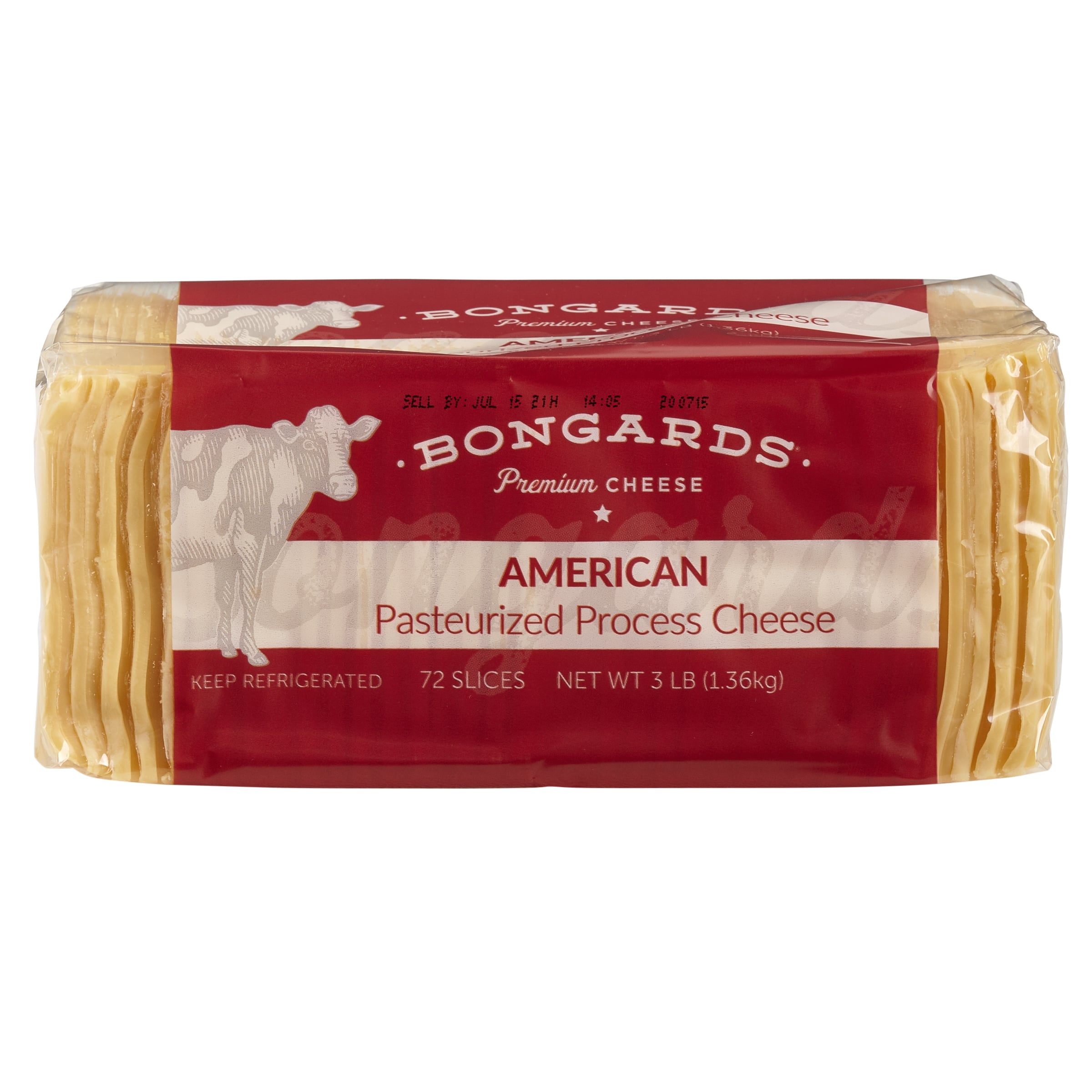 Bongards® Yellow Process American Slice 72 V 8/3