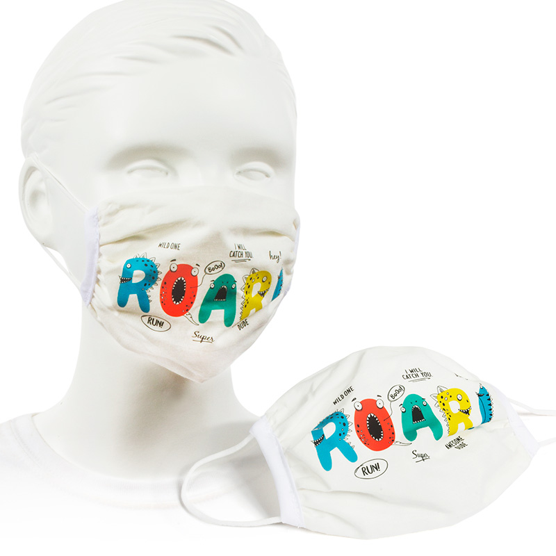 Promotional Kids Natural Cotton Face Mask Bongo