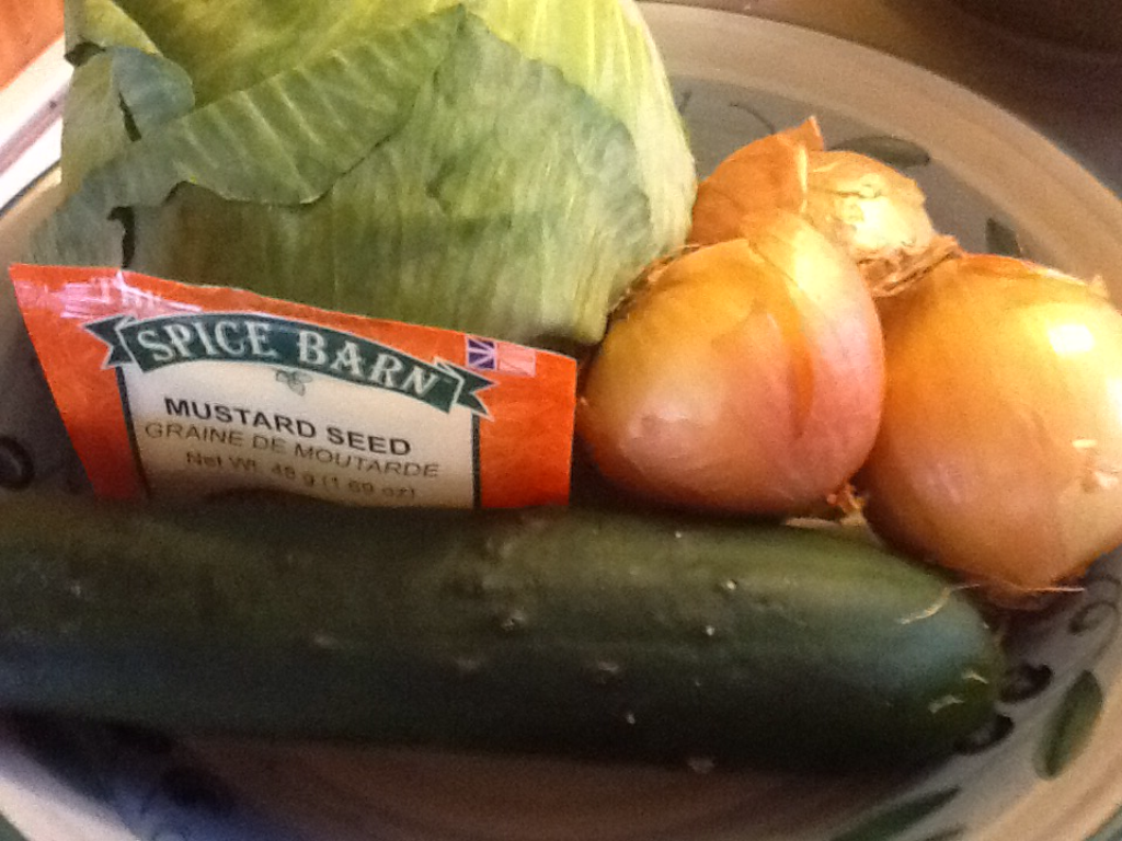 Traditional Newfoundland Mustard Cabbage Pickles Bonita's Kitchen