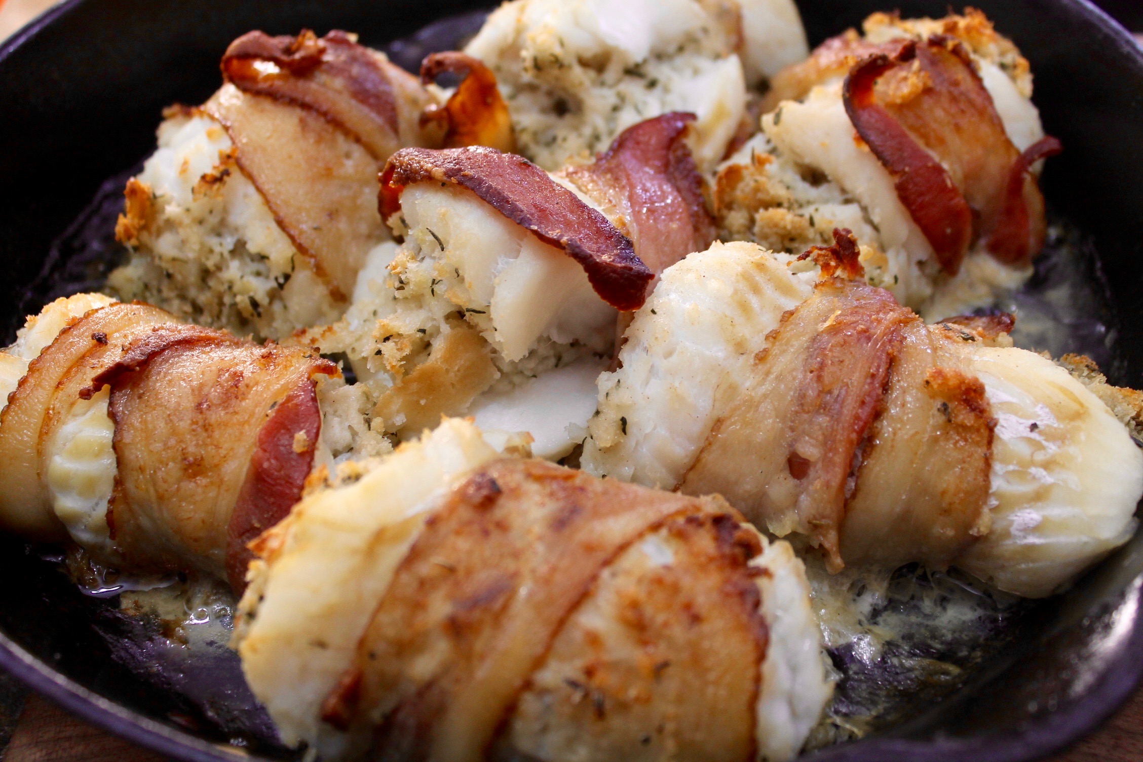 Bacon Wrapped Stuffed Cod Fillets Bonita's Kitchen