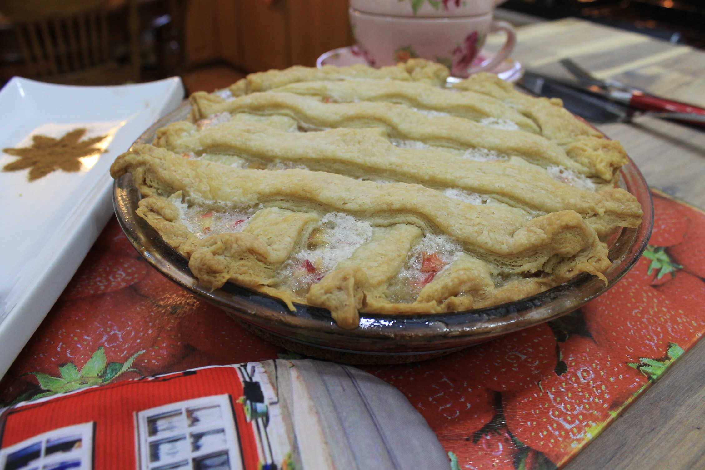 Grandma's Rhubarb Custard Pie Bonita's Kitchen
