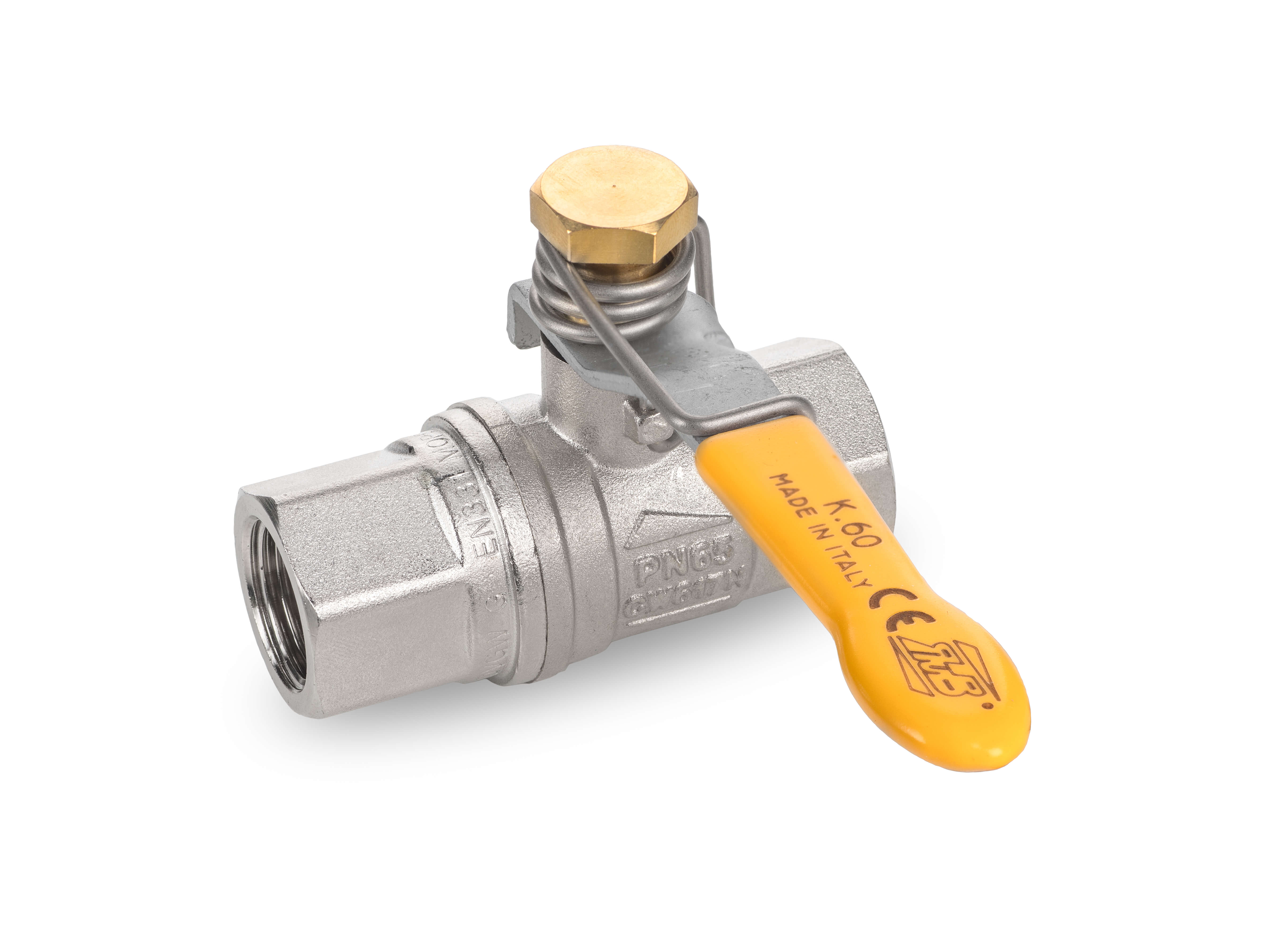 1/4" 2" Brass nickel plated Ball valves 2 way Ball valves k.60
