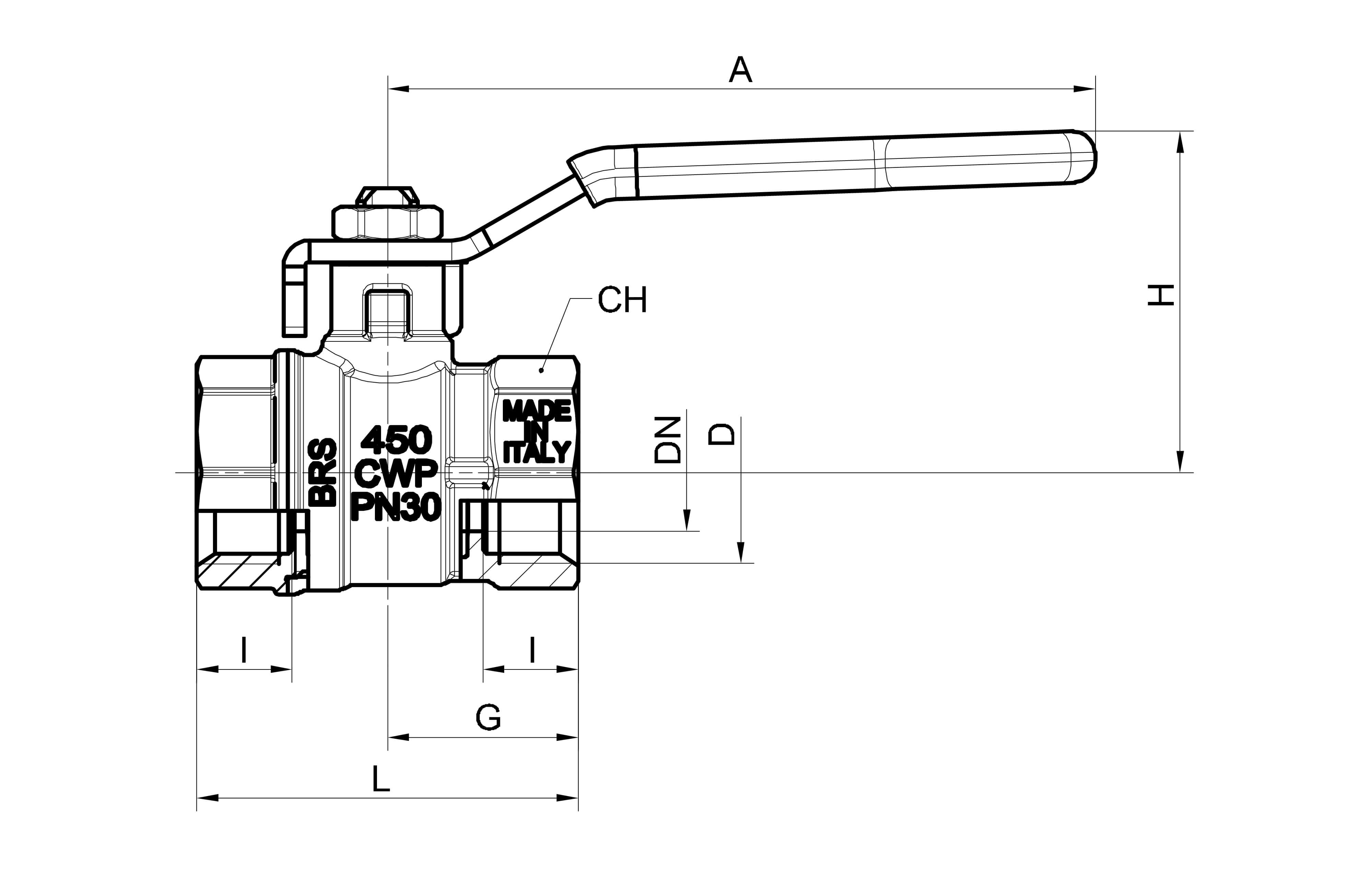 1/4" 2" Brass nickel plated Ball valves 2 way Ball valves s.50 RuB