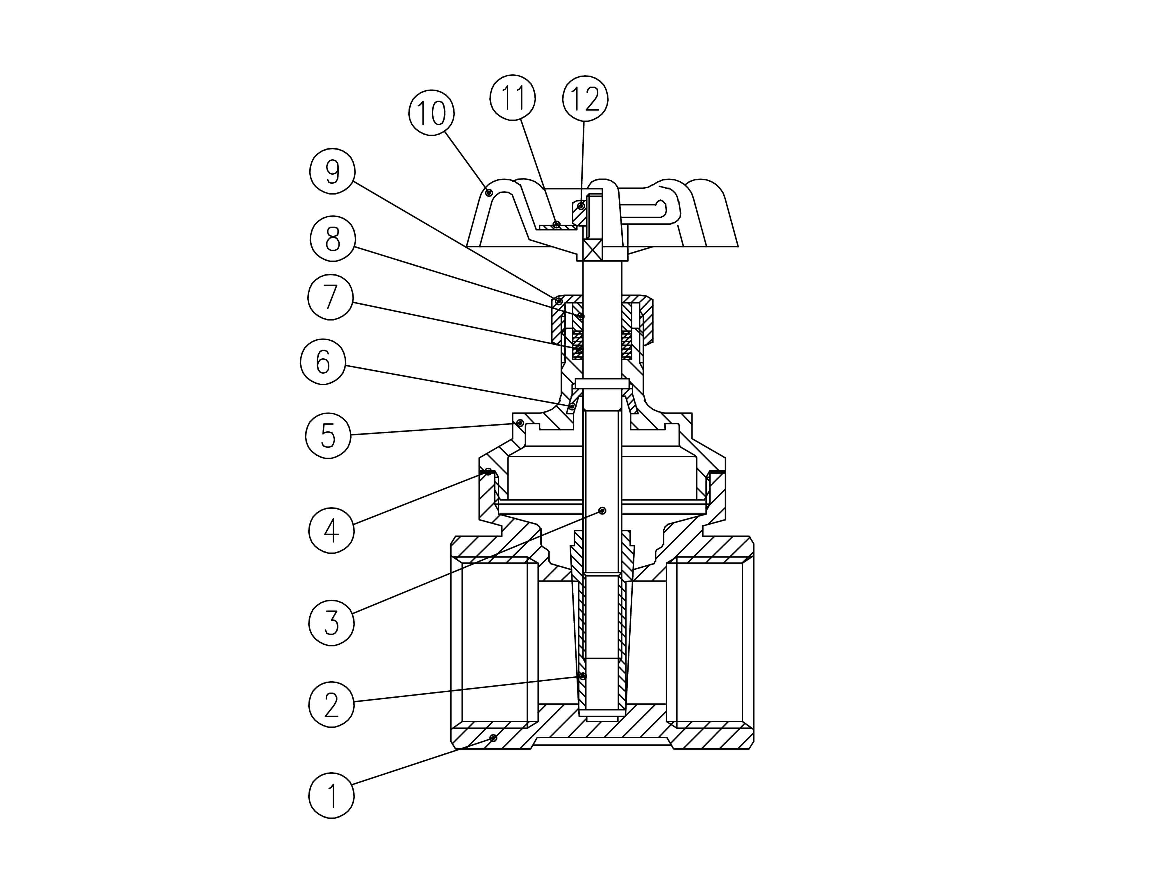 1/2" 4" Brass unplated Gate valves Gate valves s.114 NPT RuB