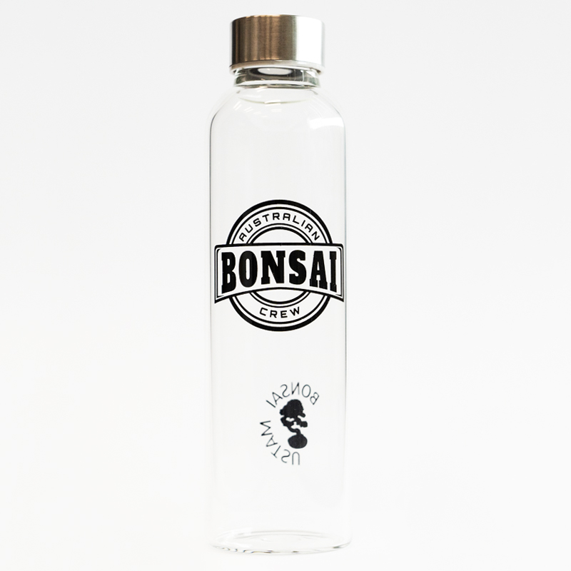 Australian Bonsai Crew Glass Drink Bottle