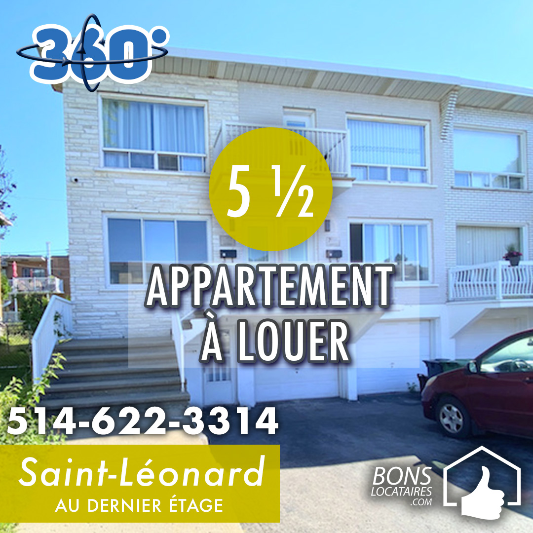 Appartement à louer Visite virtuelle SaintLéonard Bons Locataires