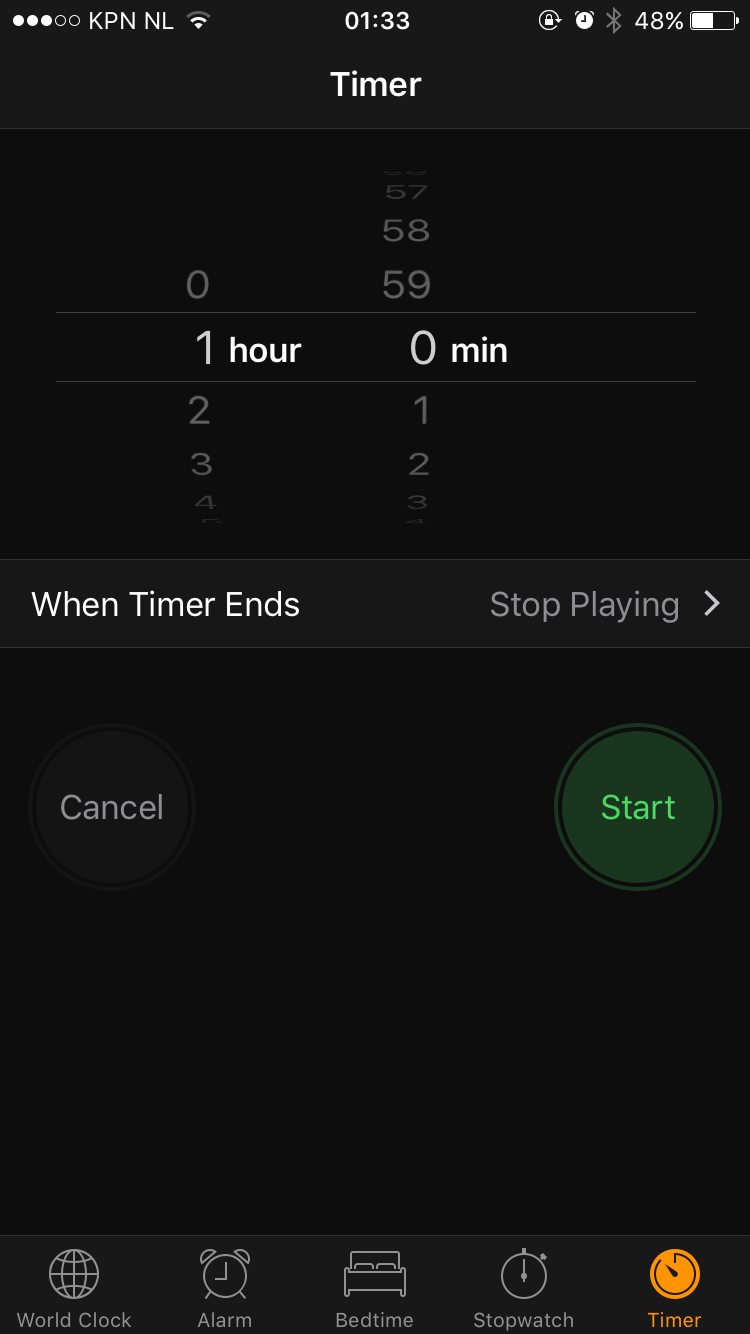 iPhone – Sleep Timer and playing music | Booches.nl