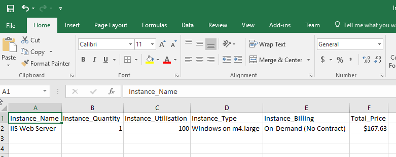 AWS Cost Calculator Converting to CSV Format Boofis Software