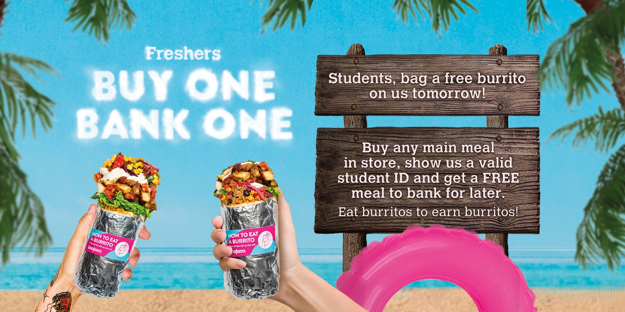 Boojum Boojum Buy 1 Bank 1 day eat burritos to earn…