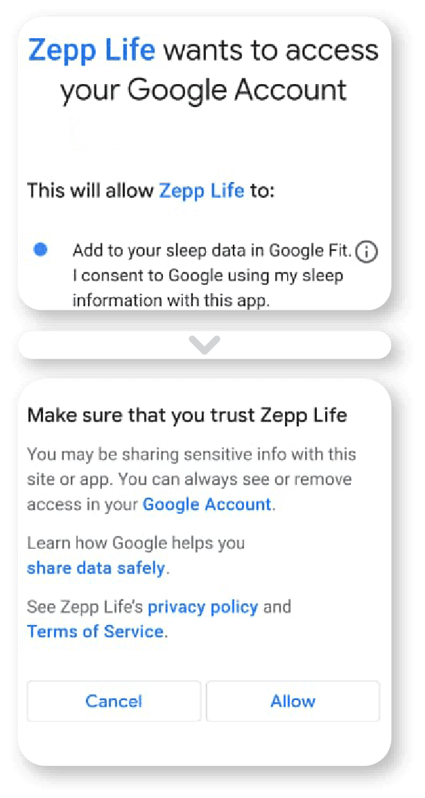Syncing Xiaomi Zepp Life to BookDoc via Google Fit BookDoc