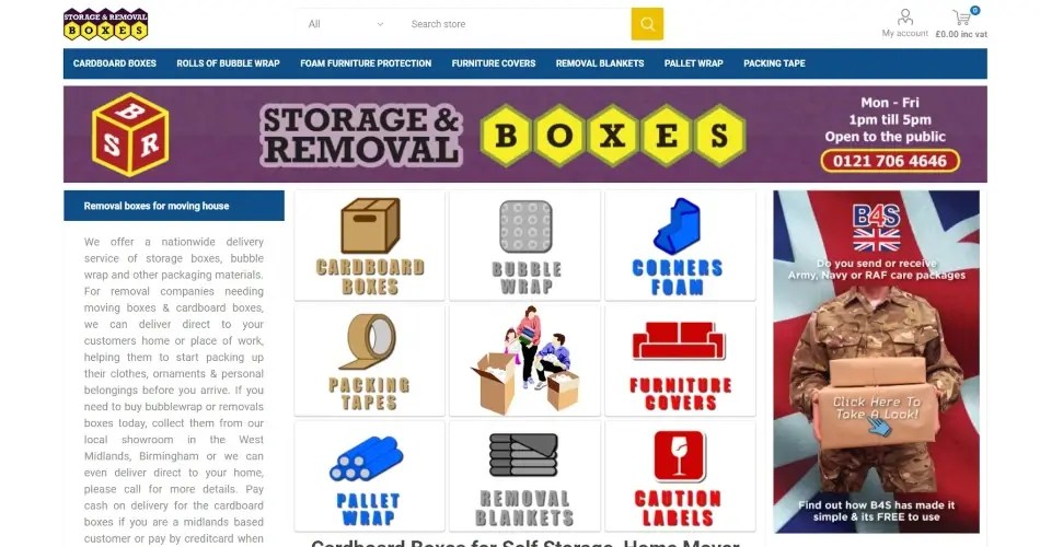 Storage & Removal Boxes Birmingham