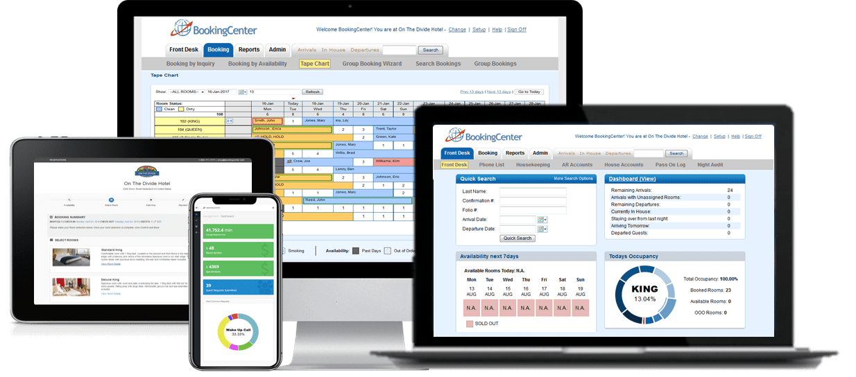 30 Day FREE Trial and Instant Demo BookingCenter PMS