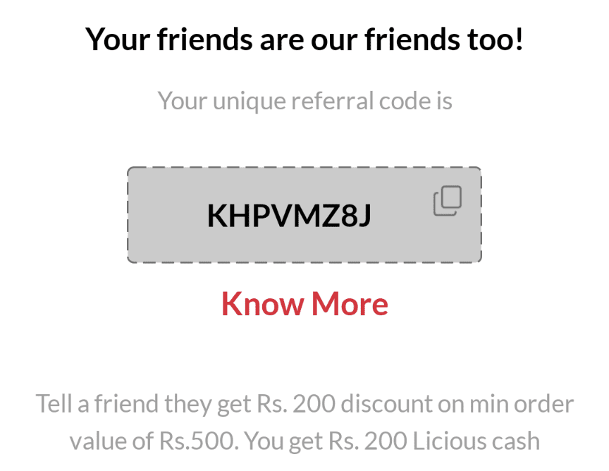 Licious App Referral Code KHPVMZ8J. Get A ₹200 Off On ₹500