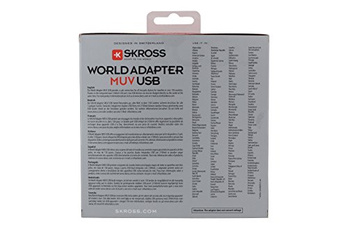 Skross World Travel Adapter Muv Usb 2 Pole Adapter Usb Charger