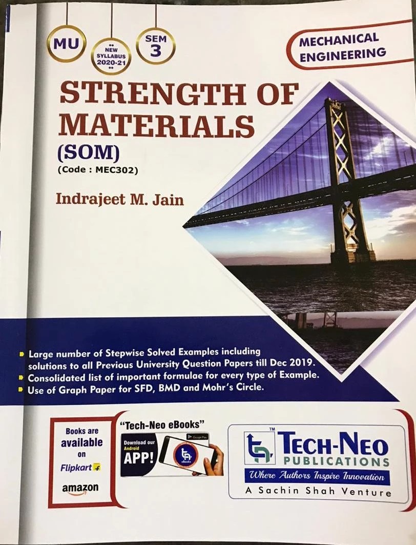 Tech Neo Strength of Material, by Indarjeet Jain MU bookwalas