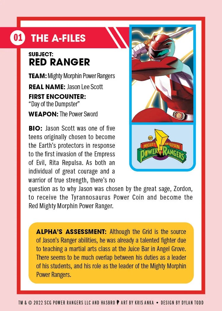 Mighty Morphin Power Rangers 100 Trading Cards BOOM! Studios