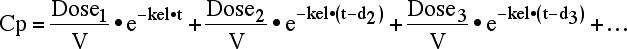 Multiple IV Bolus Dose Example Calculations 3
