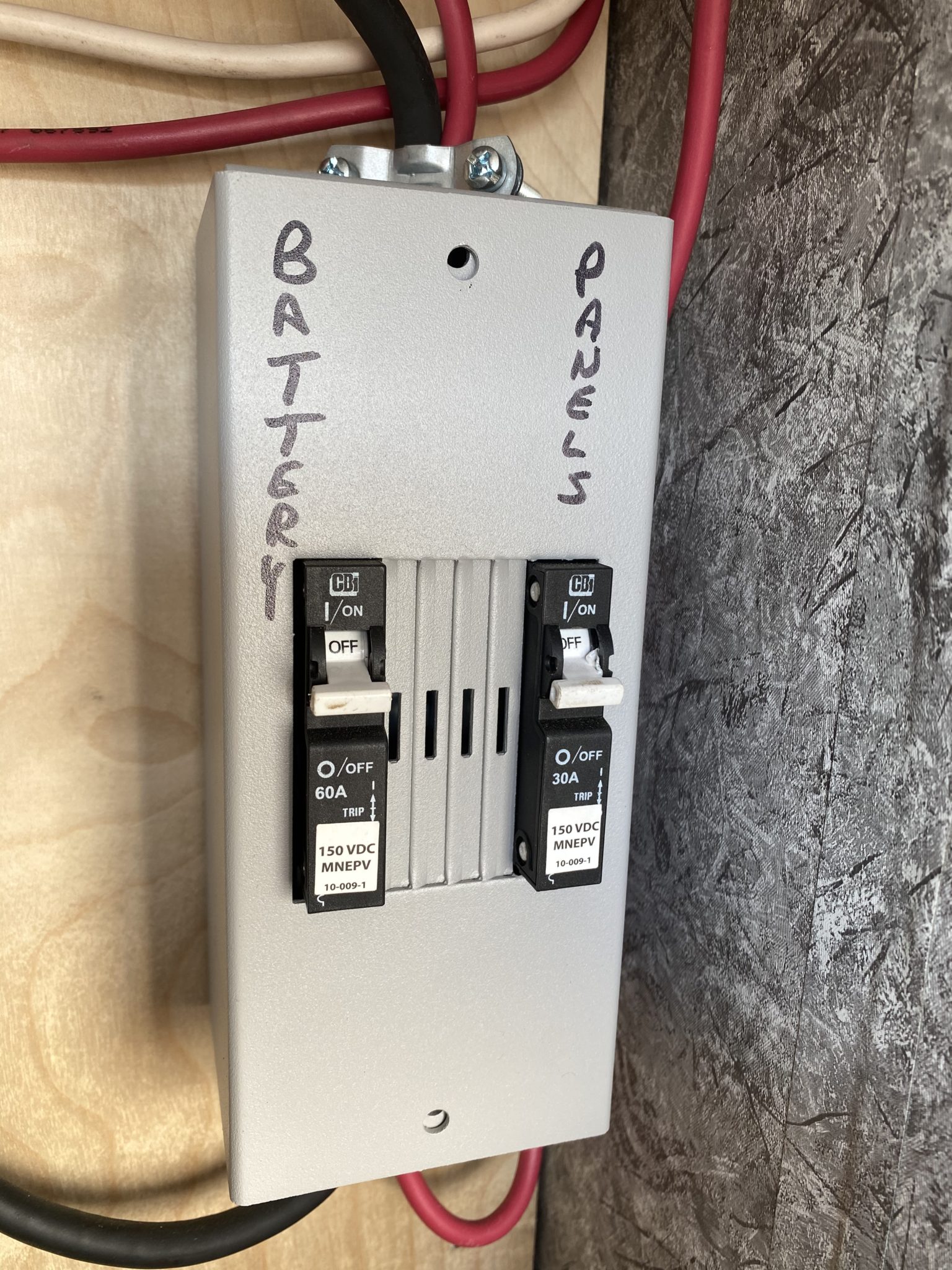 Midnite Solar Baby Box w/2 MNEPV DC Circuit Breakers The BoonDoctor