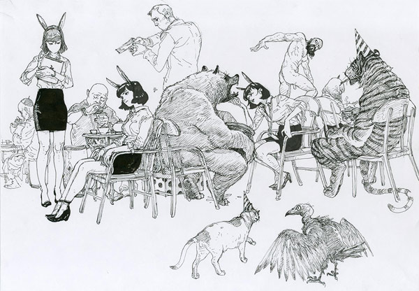 Incredibly Detailed Drawings by Artist Kim Jung Gi