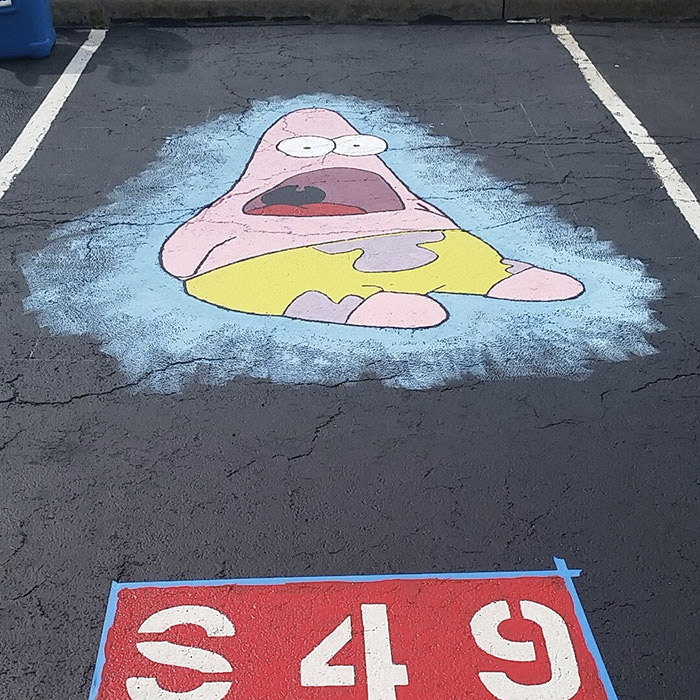 High School Seniors Paint Their Own Parking Spots BOOOOOOOM! CREATE