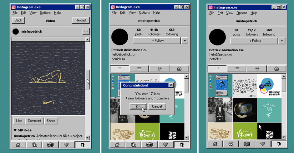 What Instagram Would Be Like If It Ran on Windows 95