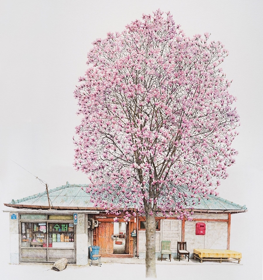 Artist Me Kyeoung Lee Spends 20 Years Drawing South Korean Convenience
