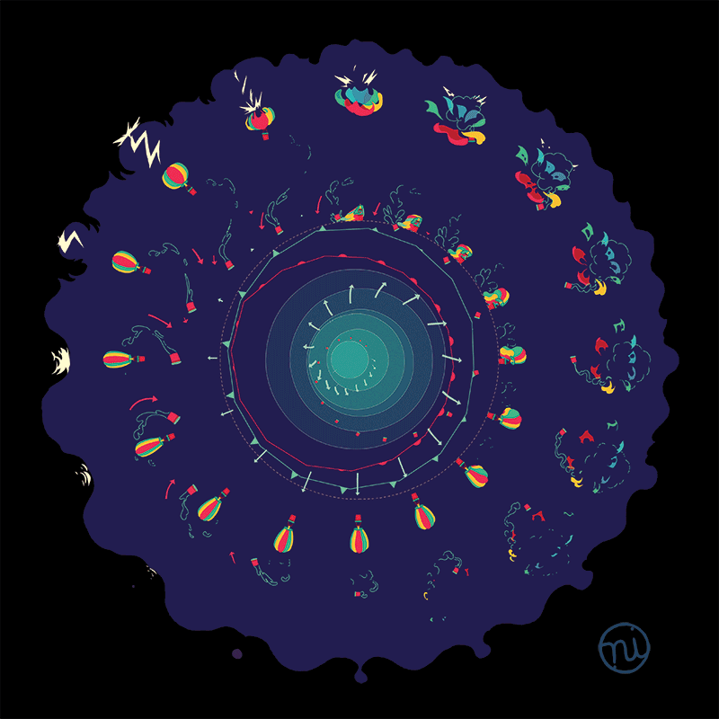 Immensely Satisfying Animated Gifs by Nicolas Fong