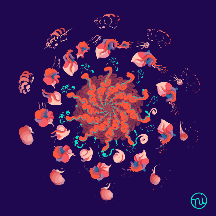 Immensely Satisfying Animated Gifs by Nicolas Fong