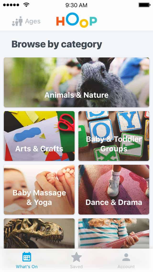 Planning days out and activities with the Hoop App