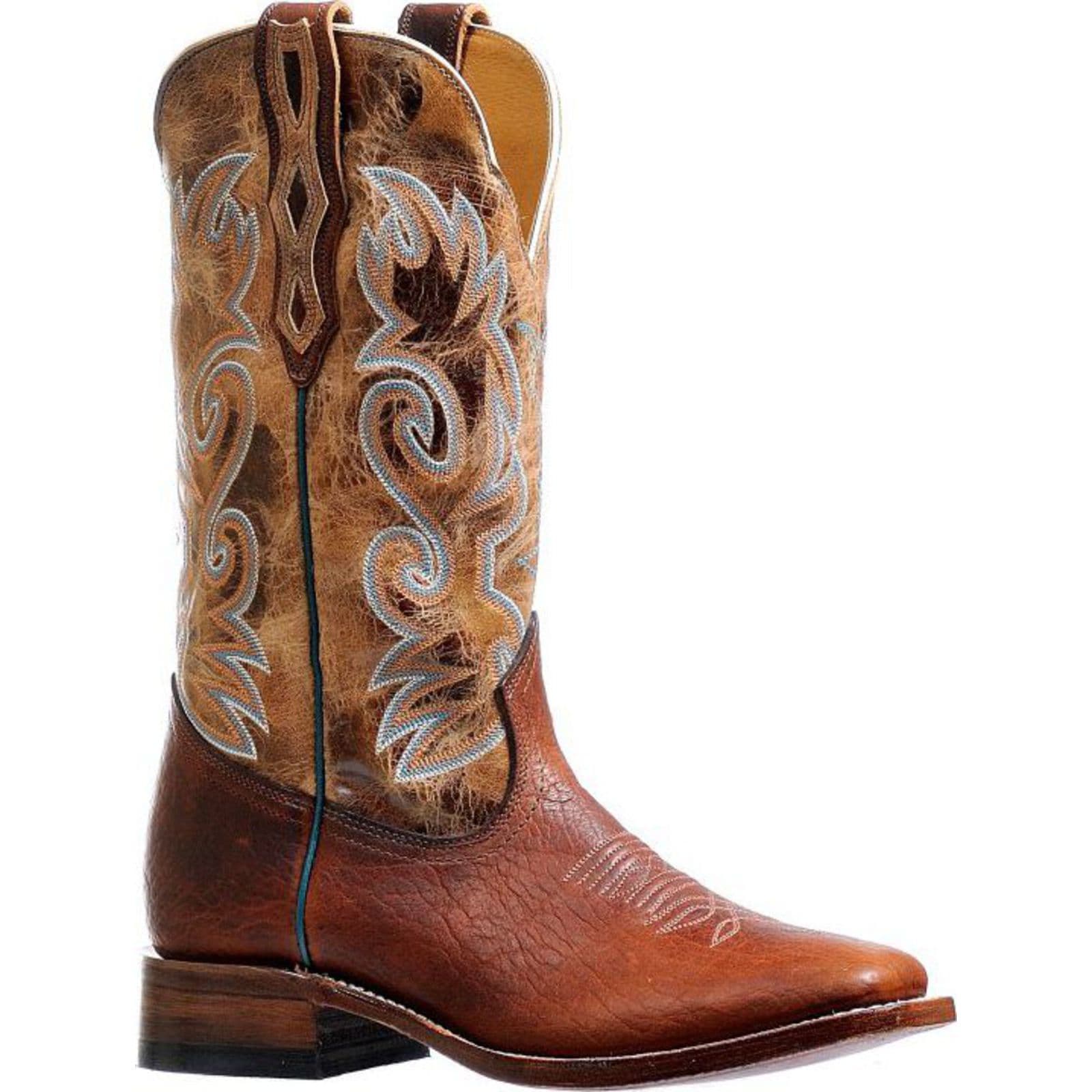 Shop Boulet Mens Dublin Taupe Wide Square Toe Cowboy Boot 6325 Save